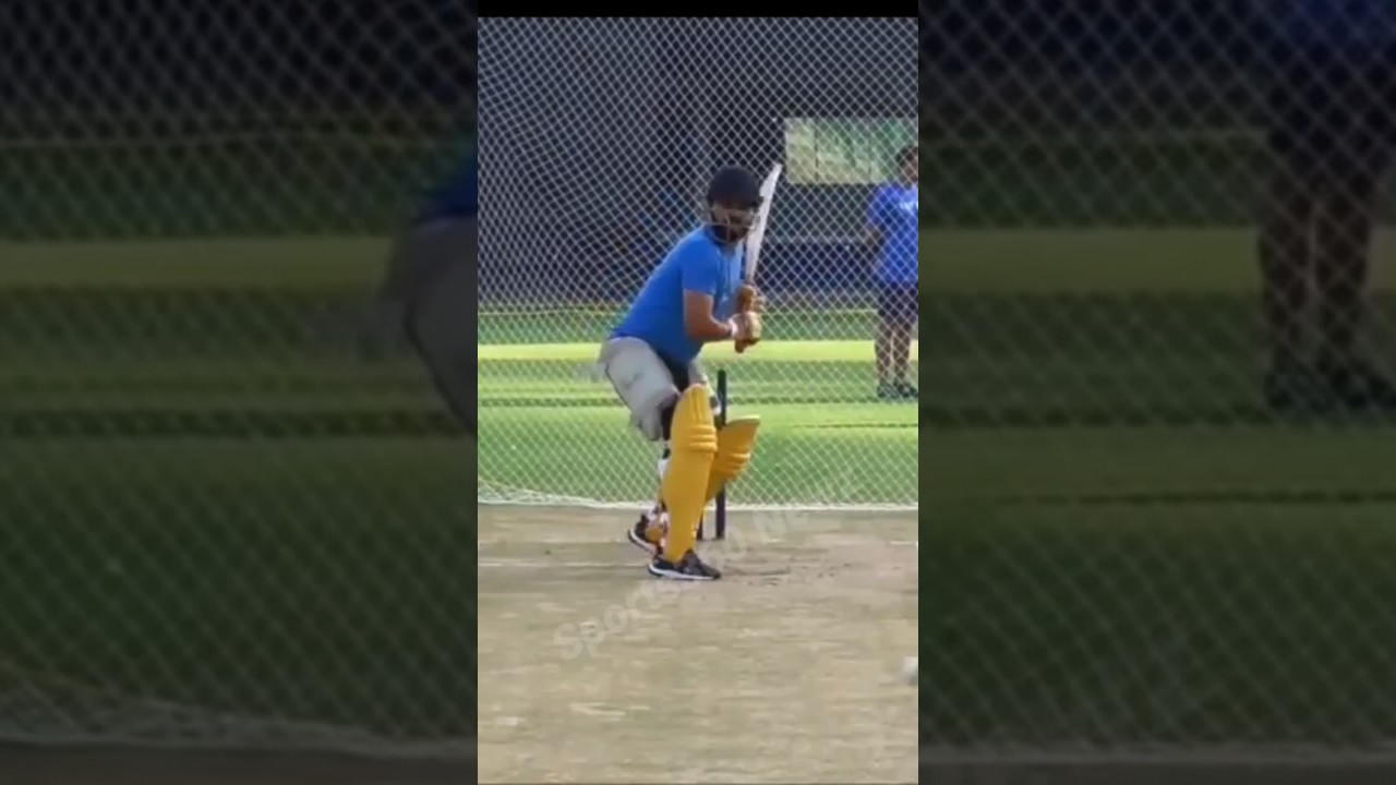 Suresh Raina nets practice 