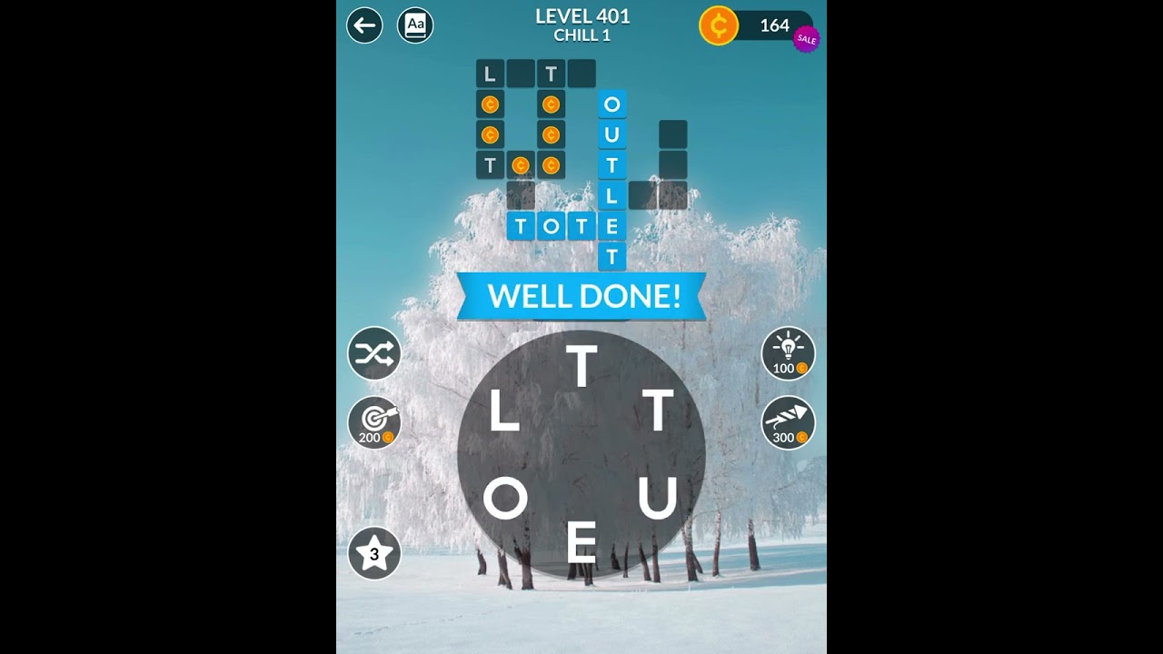 Wordscapes Level 401 Chill 1
