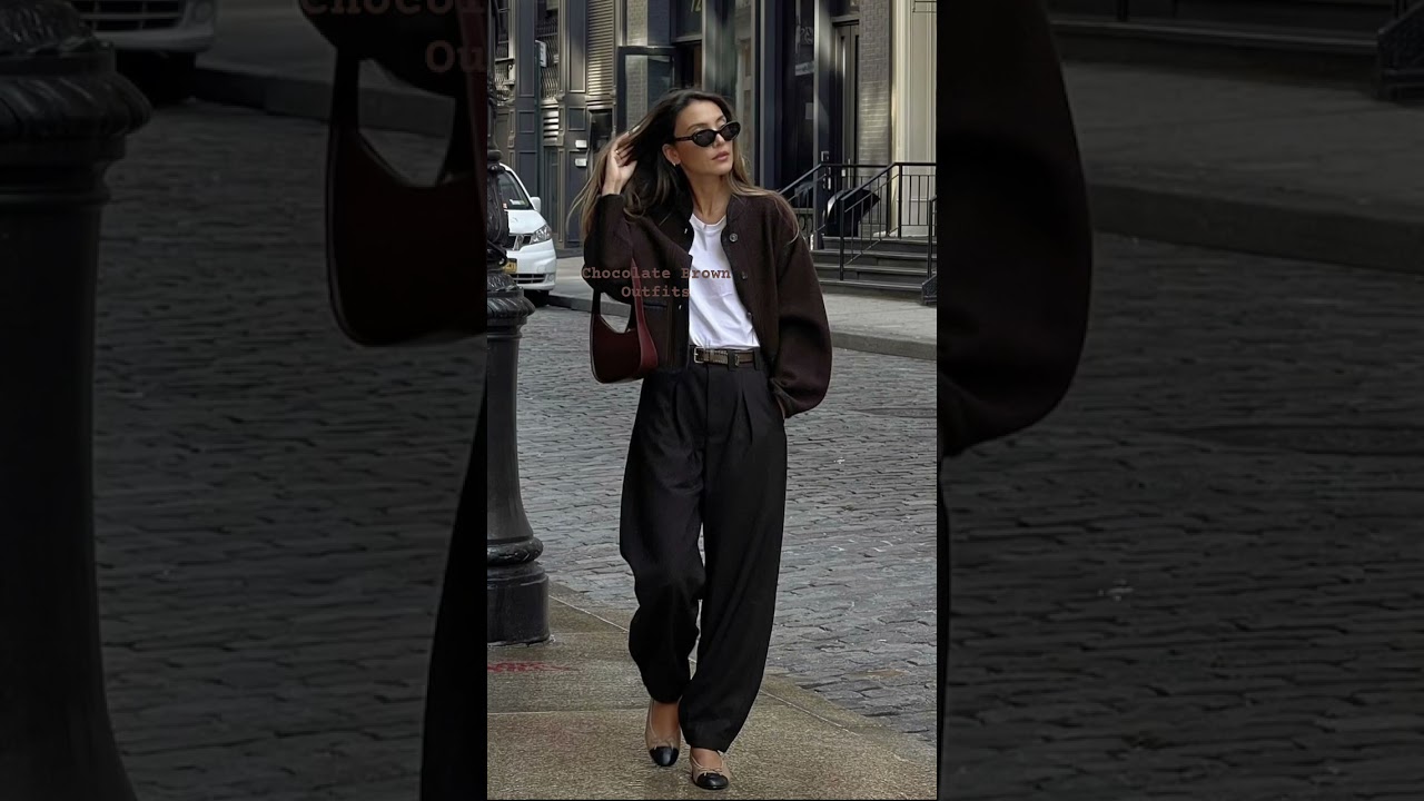 Chocolate brown outfits 