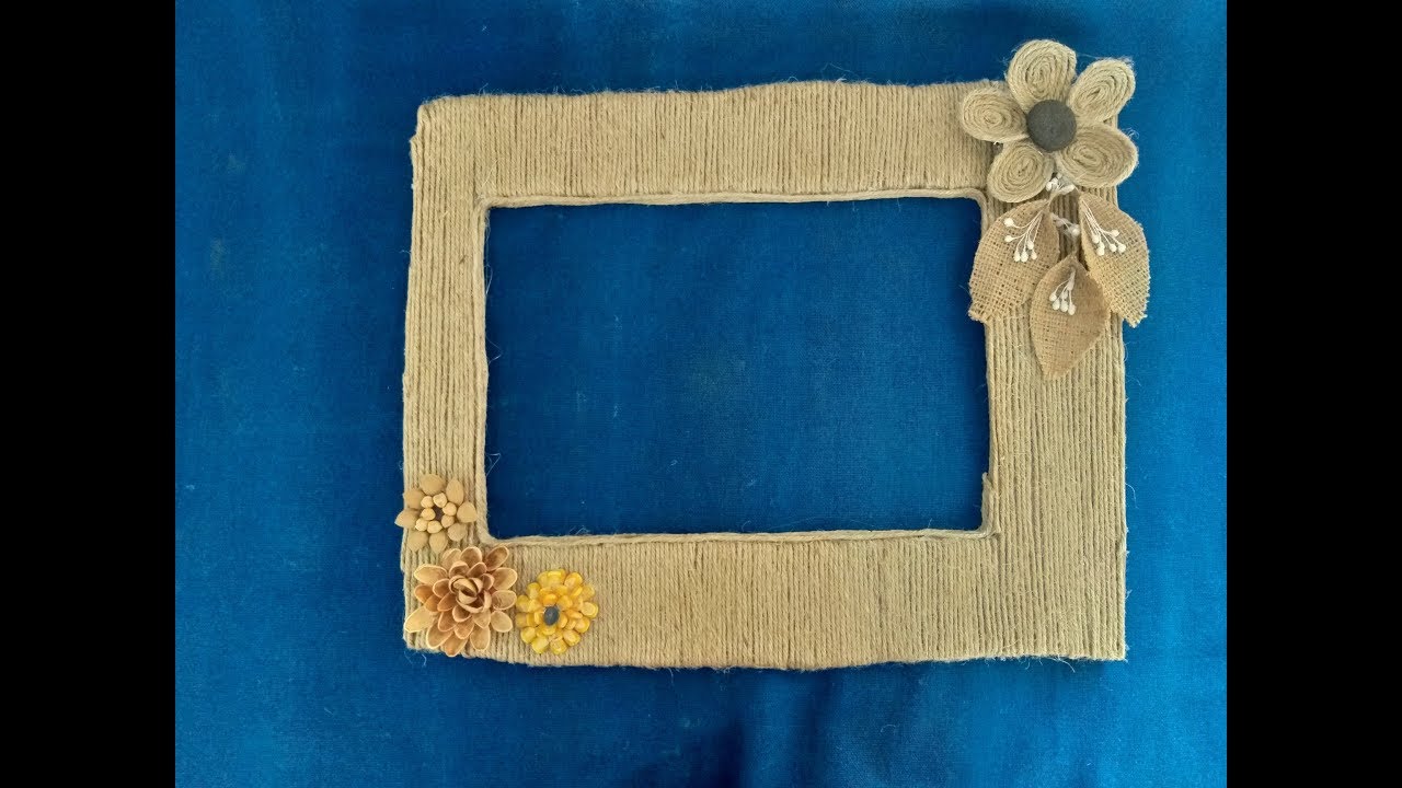 Jute wall frame YouTube
