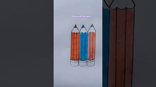 w latter diye pencil ✏️ drawing #youtubeshorts #drawing #art #viral #shorts