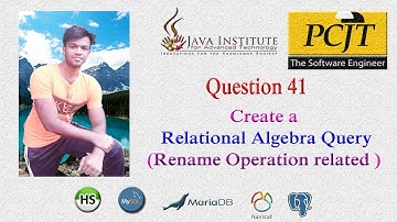 DBMS Question 41 | Relational #algebra  Query using Rename Operation