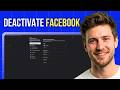 How to Deactivate Facebook Account