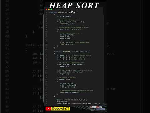 Useful Code - Heap Short with C#