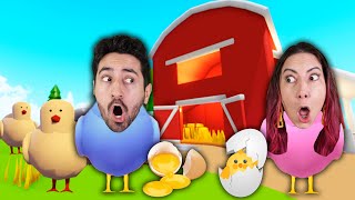 VIVENDO UMA VIDA DE GALINHA no Chicken Life Roblox screenshot 1