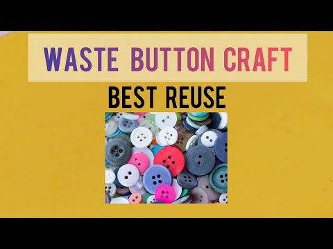 #walldecor// Button craft ..//Best reuse    ...💗