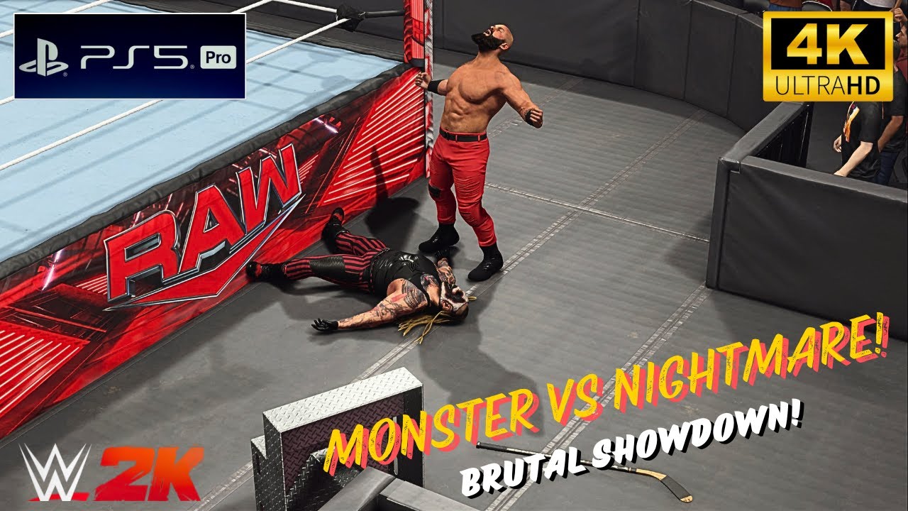 WWE 2K24 - Braun Strowman vs. The Fiend | Extreme Rules Match at RAW | PS5™ [4K60]