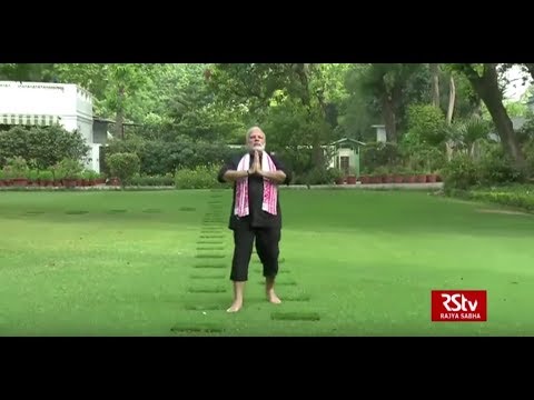 PM Modi posts fitness video of his morning exercise & yoga