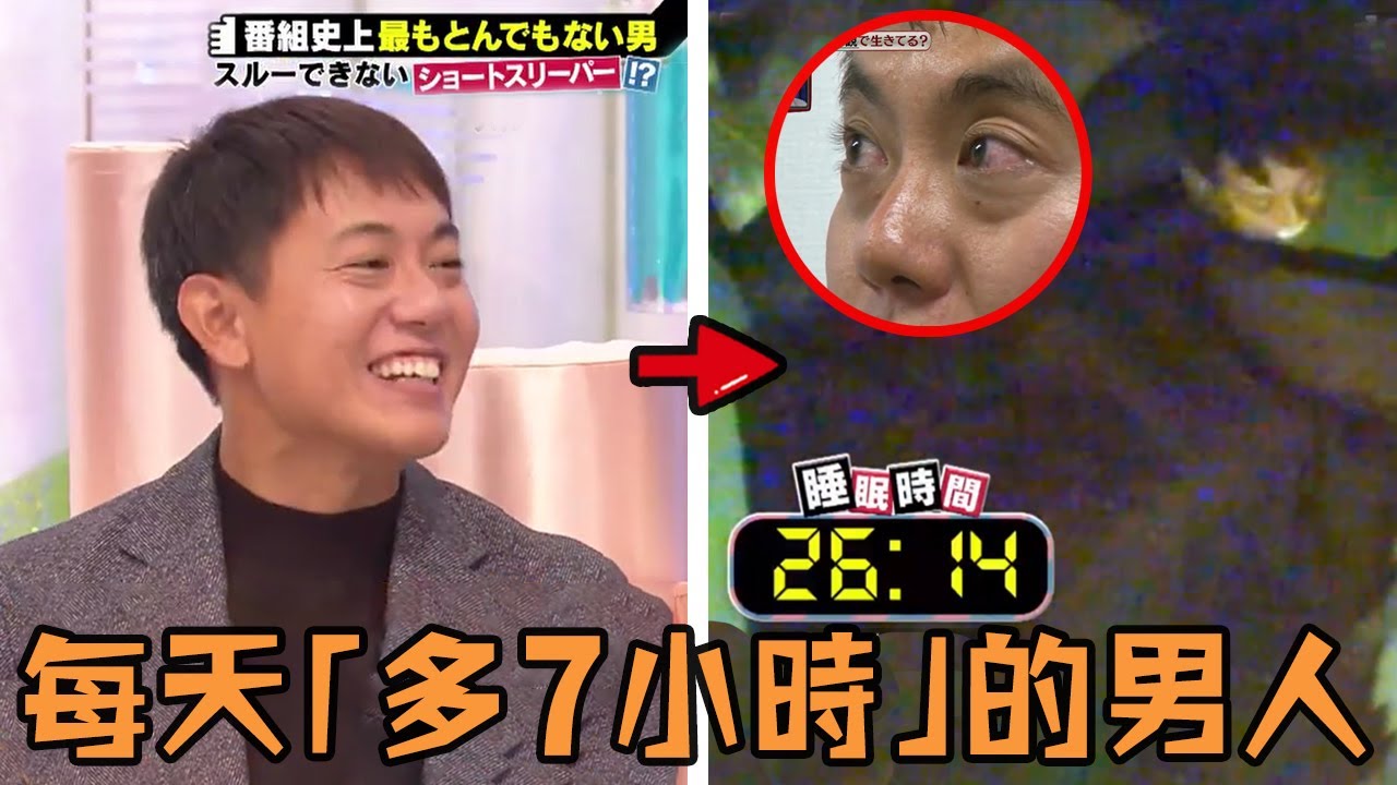 男子連續15年每天只睡30分鐘，電視台不信一整天跟蹤直播，結果真實情況讓所有人傻眼！#睡眠 #休息 #時間 #工作 #奇聞 #人物 #綜藝