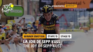 #TDF2021 - Stage 15 - Winner's emotion screenshot 3