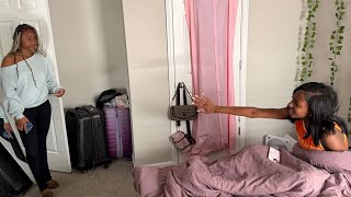 Destiny tells Brooke she’s walking over to the Twins apartment by herself if she don’t come 