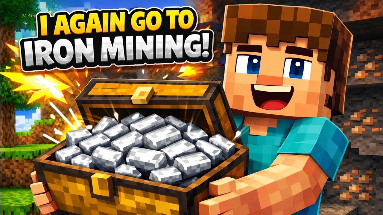 Minecraft Survival part- 4  ||  I Go again to Iron mining and I also find new village