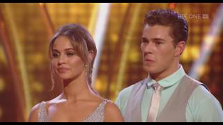 15012017 Curtis and Thalia,  1st dance - Quickstep incl training vt and judges