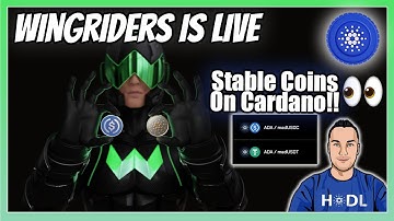 Wingriders DEX Live With Stablecoins on Cardano!