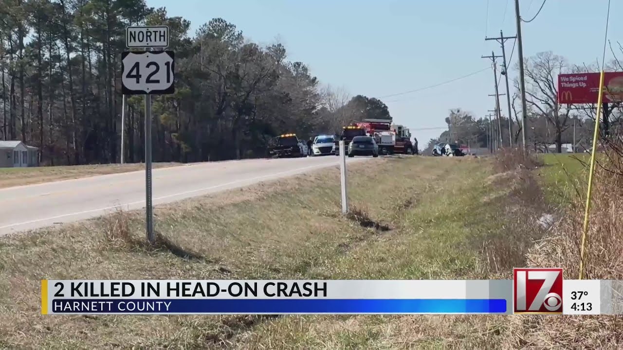 Two killed in head-on crash in Harnett County - YouTube