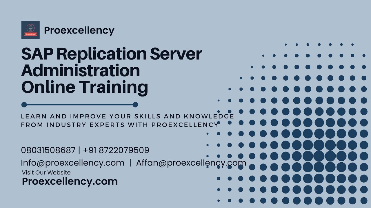 SAP Replication Server Administration | SAP Replication Server Administration Training | Experts