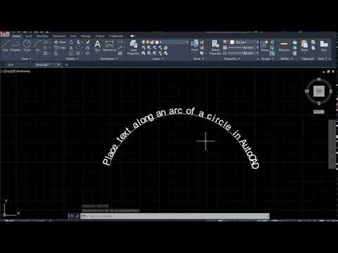 Place text along