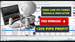 High Low STI Forex Signals Indicator for MT4 (FREE Download)