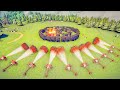 MEDIEVAL CASTLE vs 10x EVERY GOD - Totally Accurate Battle Simulator TABS