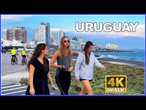 【4K】WALK by the seaside: Punta del Este URUGUAY travel vlog