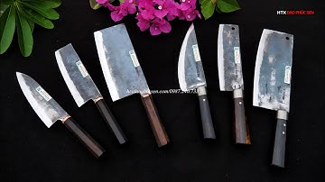 DAO PHÚC SEN, BỘ BA DAO CHẶT  THÁI LỌC THÉP NHÍP_ HÀNG CHUẨN CỦA HTX DAO PHÚC SEN