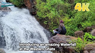 Reaching an amazing Waterfall at the hills of the Western Ghats | ASMR | 4k UHD