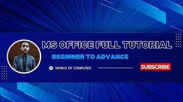 MS OFFICE FULL TUTORIAL FOR BEGINNERS| BEGINNERS TO ADVANCE 