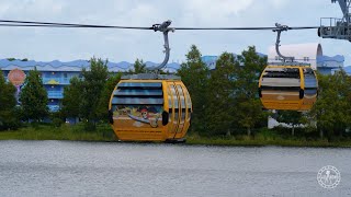 Disney Skyliner FULL RIDE Pop Century & Art of Animation Line in 4K | Walt Disney World Florida 2020