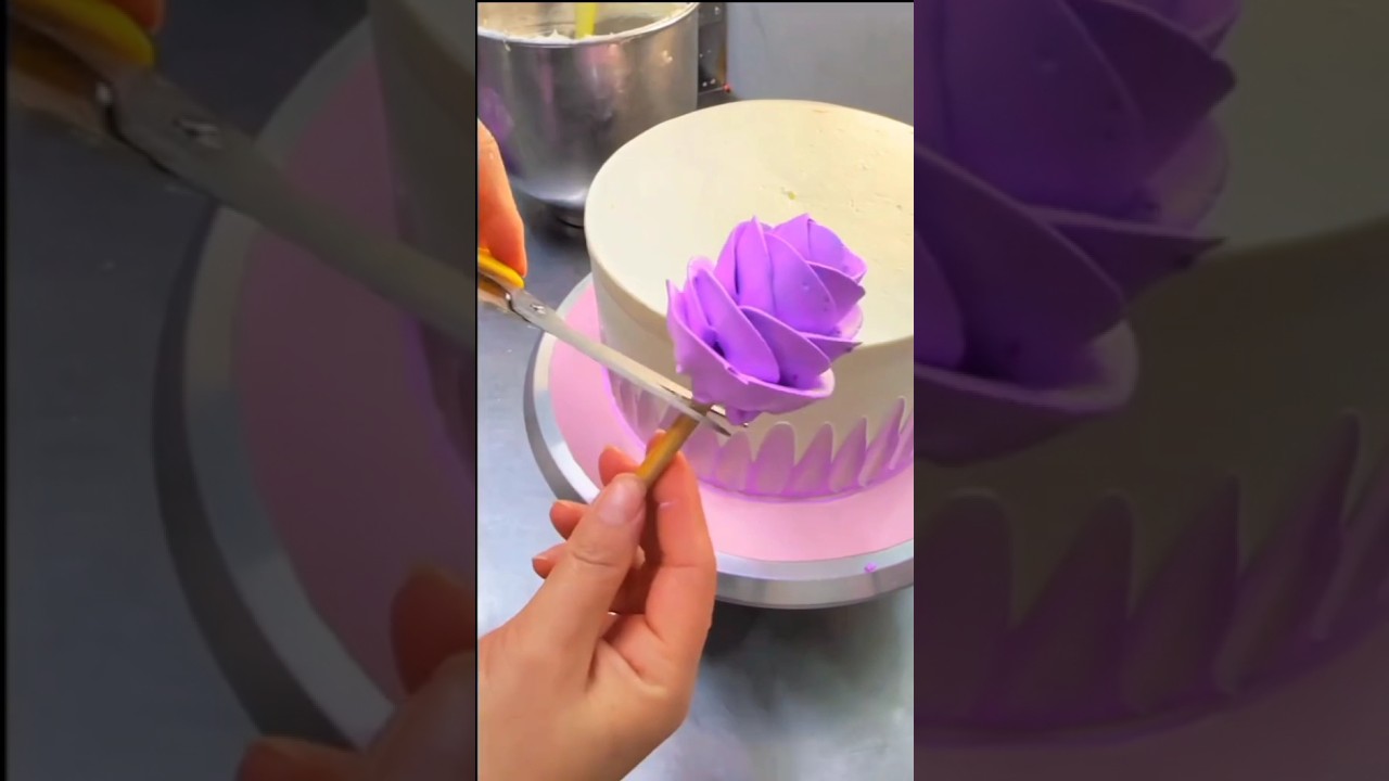 how to make cake flowers 🌺 