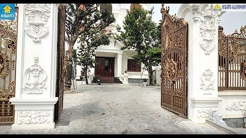 Mẫu Cổng Nhôm Đúc Đẹp Sang Chảnh Cho Công Trình Lâu Đài