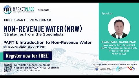 Introduction to Non-Revenue Water (NRW) | Strategies from the Specialists | Webinar