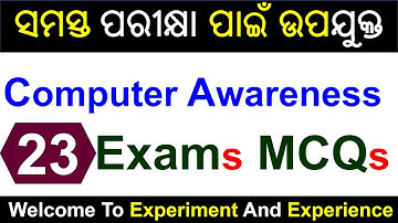 OSSC CGL 2024 Mock_23 Computer Internet Awareness #ossc #osssc #opsc #odishapolice