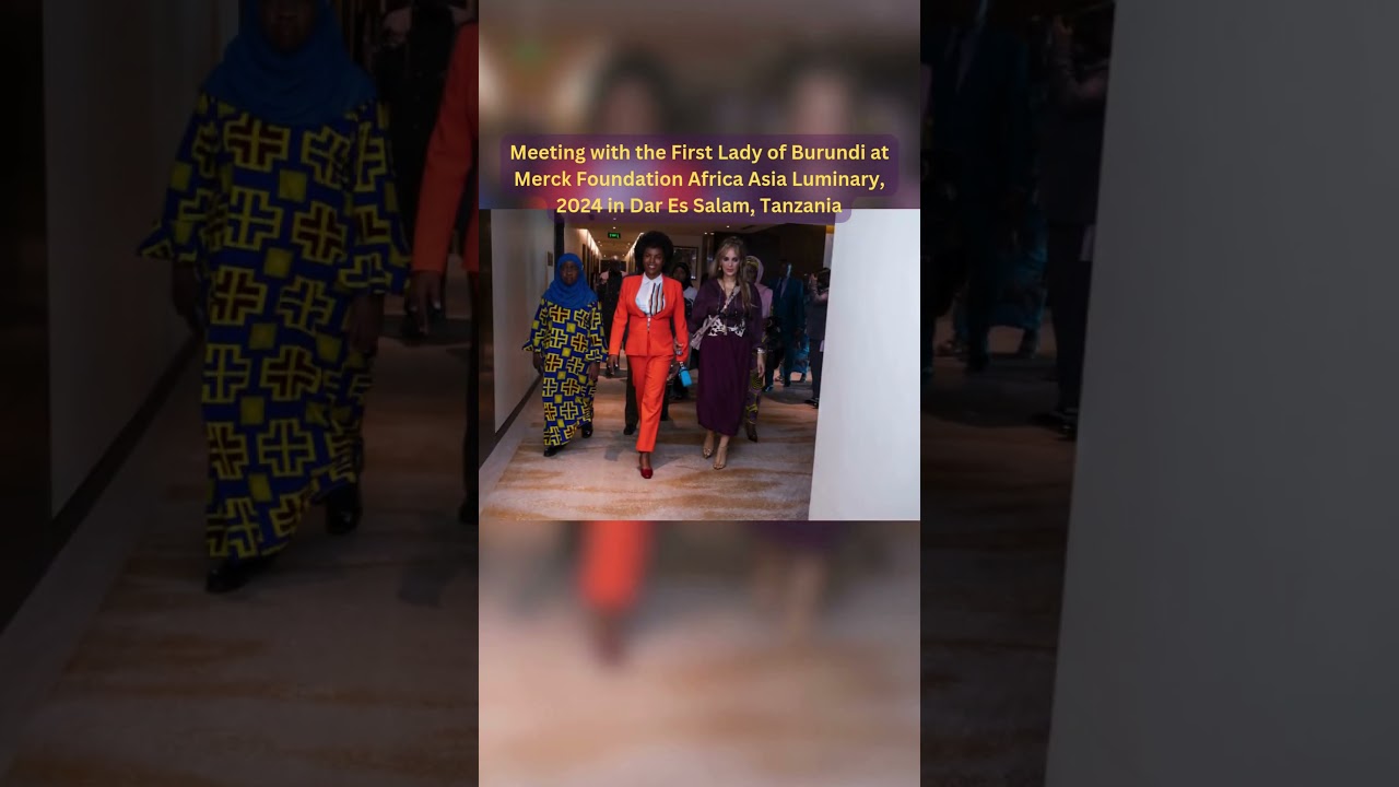 Honored to Meet Burundi First Lady at Merck Foundation Africa Asia Luminary 2024.