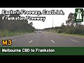 Driving from melbourne cbd to frankston  m3 eastern freeway eastlink frankston freeway 4k