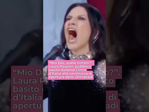 Video Laura Pausini, pubblico basito durante l’inno d’Italia alla cerimonia di apertura delle Olimpiadi