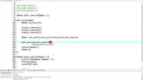 Funciones float en C