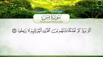 سورة يس مع الكلمات تلاوة  محمد عبد  الرؤوف السوهاجي