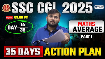 SSC CGL 2025🎯 | Maths Average Questions | DAY - 14 | Average | CGL Maths Tricks by Sahil Sir