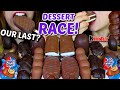 ASMR LEFTOVER DESSERT RACE (CHOCOLATE MARSHMALLOW, ICE CREAM BAR, DONUTS, CADBURY, ECLAIRS, KINDER먹방