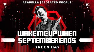 Green Day - Wake Me Up When September Ends [ Acapella | Isolated Vocals | Silent Parts Removed ]