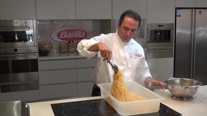 Barilla | FOOD SERVICE | Barilla SOC | How to Pre-Cook Pasta