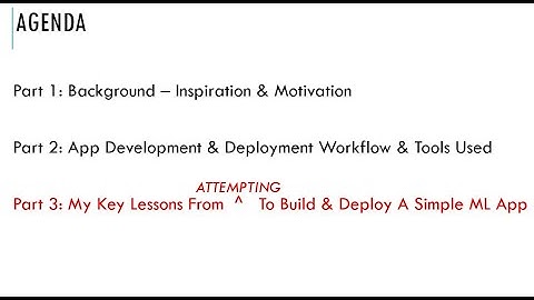 Building A ML WebApp - Part 3 - My Personal Key Take Aways