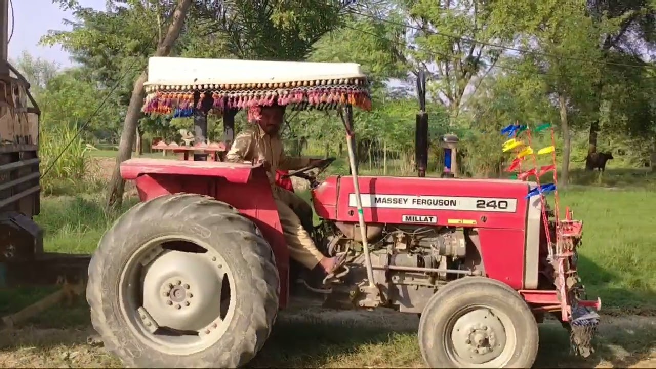 frant blade trali loading ghazi tractor/Trali tractor Mf 240