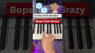 Bops Goin Brazy Tyga Piano Easy 🧊🧊👶🏻 #Pianotutorial #Piano