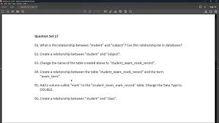 DBMS Question 17