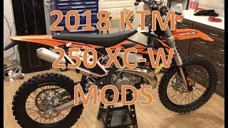 2018 KTM 250 XC-W Modifications and Upgrades