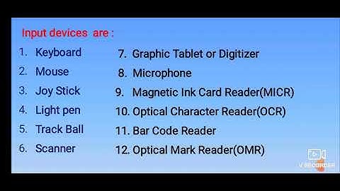 INPUT DEVICES-PART 2