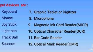 INPUT DEVICES-PART 2