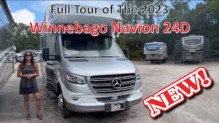 Tour The NEW 2023 Winnebago Navion 24D C-Class RV Built on the Mercedes Chassis