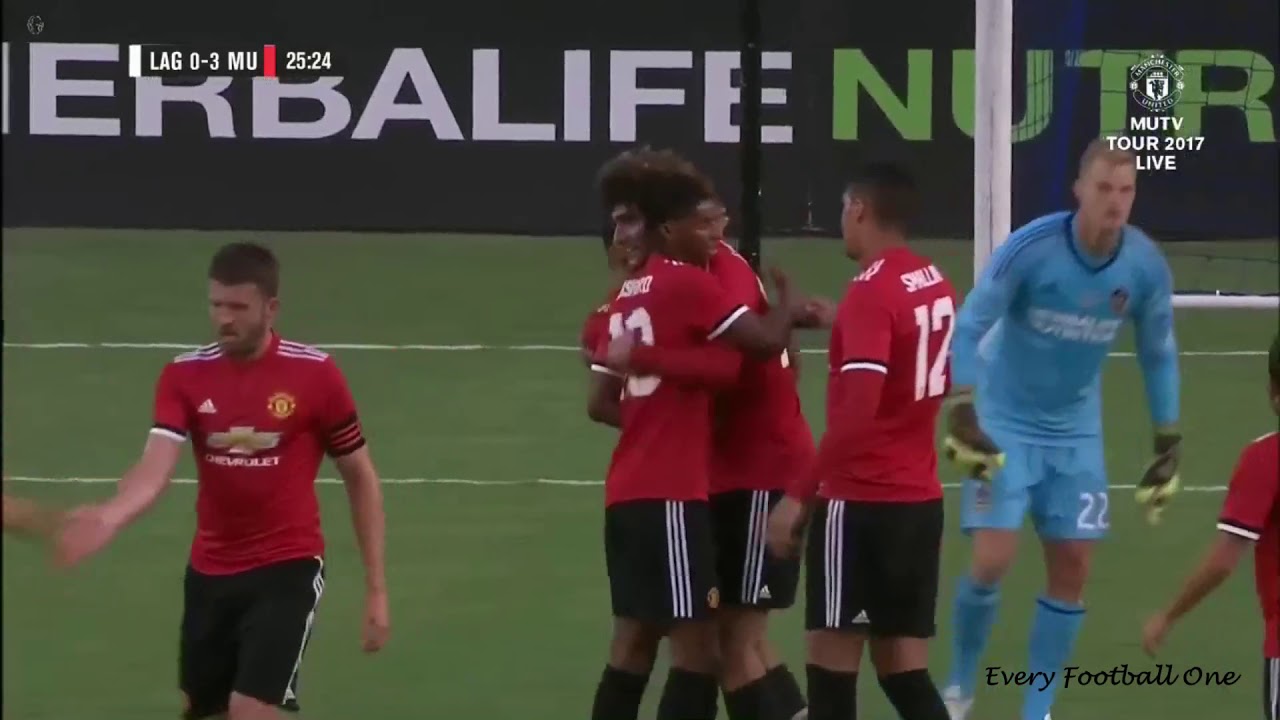 Manchester United Vs La Galaxy Lineup All Goals & Highlights La Galaxy vs Manchester United 2017 MU Tour